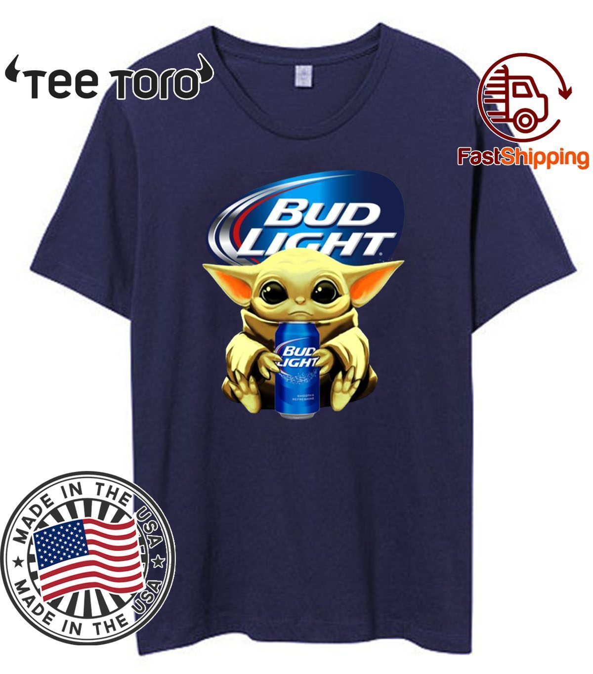 Baby Yoda Hug Bud Light Beer Original T Shirt