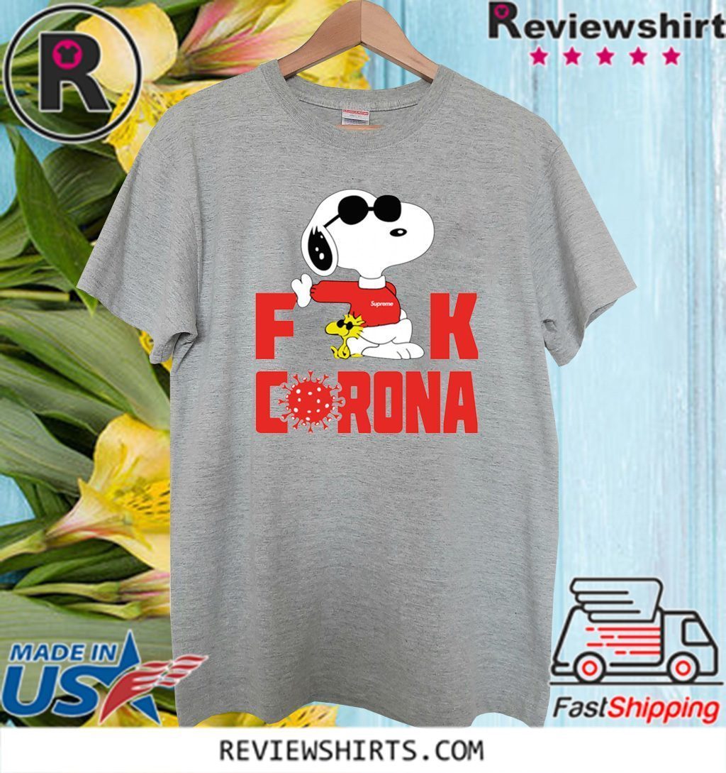 SNOOPY FUCK CORONA OFFICIAL T SHIRT