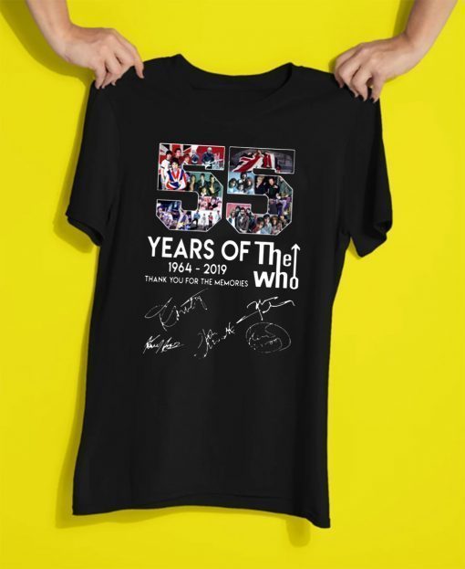 55 years of The Who thank you for the memories T-Shirt