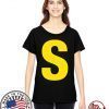 Initials Name Letter S-Simon Chipmunk Christmas Funny T-Shirt