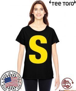 Initials Name Letter S-Simon Chipmunk Christmas Funny T-Shirt