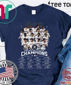Houston Astros American League Champions Nba 2019 Signatures Classic T-Shirt