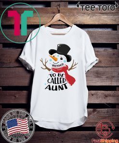 Snowman Blessed To Be Called Aunt Tee Shirt