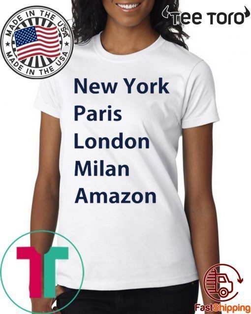 Heidi Klum New York Paris London Milan Amazon tshirt