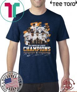 Houston Astros City 2019 American League Champions Signatures Shirt