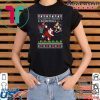 All I Want For Christmas Is A Basketball Santa Vs Reindeer Ugly Christmas T-Shirt
