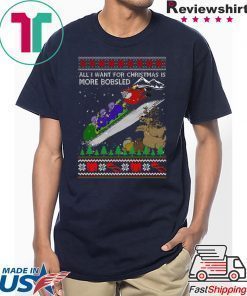 All I Want For Christmas Is More Bobsled Ugly Christmas T-Shirt