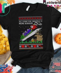 All I Want For Christmas Is More Bobsled Ugly Christmas T-Shirt