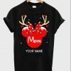 Custom Name Minnie Reindeer Mom Family Christmas Shirt Nice Gift
