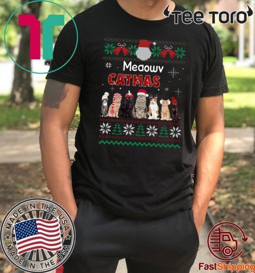 Meaowv Catmas Cat Ugly Christmas 2020 T-Shirt