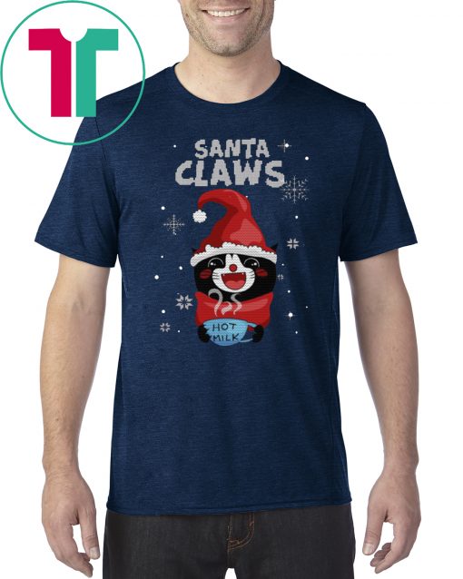 Santa Claws Black Cat Ugly Christmas Classic T-Shirt