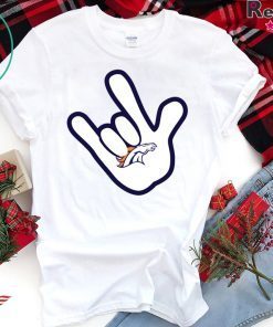 Denver Broncos NFL Football Mickey Rock Hand Disney T-Shirt