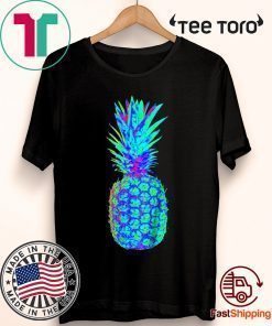 EDM Rave Festival Shirt - Trippy Neon Pineapple Tee