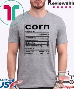 Funny Corn Nutrition Facts Thanksgiving Matching T-Shirt