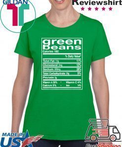 Green Bean Facts Thanksgiving Matching Gift T-Shirt