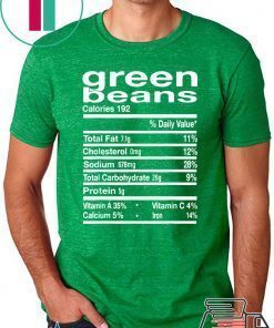 Green Bean Nutrition Thanksgiving Costume 2020 T-Shirt