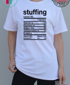 Stuffing Nutrition Thanksgiving Costume Funny T-Shirt