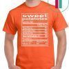 Funny Sweet Potato Nutrition Facts Thanksgiving Matching T-Shirt