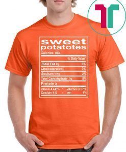 Funny Sweet Potato Nutrition Facts Thanksgiving Matching T-Shirt