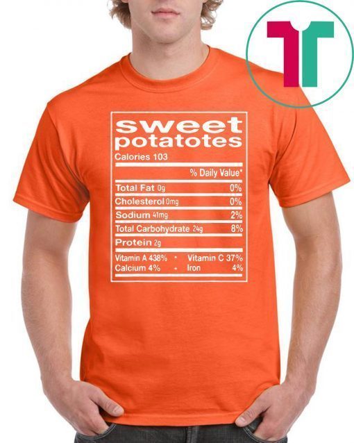 Funny Sweet Potato Nutrition Facts Thanksgiving Matching T-Shirt