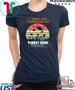 Funny Turkey TeeThanksgiving Wkrp-Turkey-Drop T-Shirt