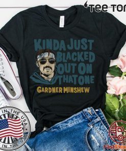 Gardner Minshew Shirt - Blacked Out, Officially Licensed