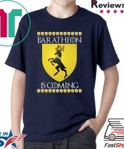 House Baratheon Game of thrones Christmas Santa Is Coming T-Shirt