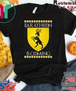 House Baratheon Game of thrones Christmas Santa Is Coming T-Shirt