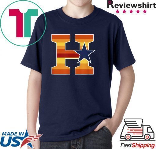 Houston Baseball H Vintage H-Town Crush City Texas Gift T-Shirt