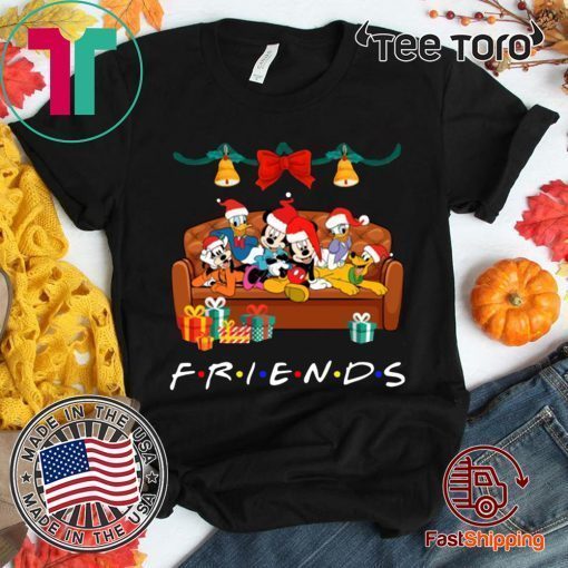 Mickey And Friends Mixed With FRIENDS Christmas Shirt Cute Gift