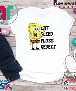 Spongebob Eat Sleep Float Repeat Tee Shirt