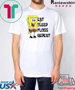 Spongebob Eat Sleep Float Repeat Tee Shirt