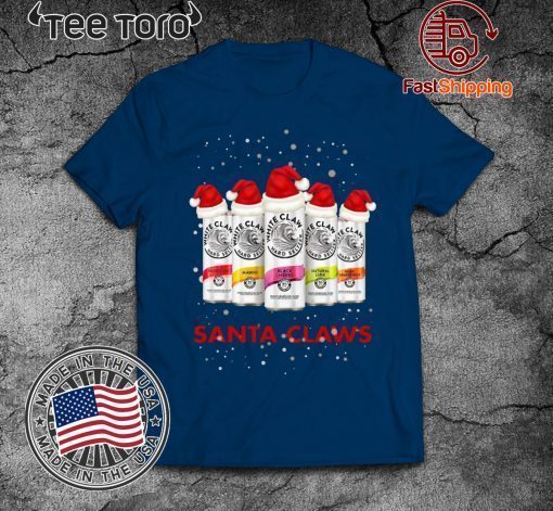 White Claw Santa Claws Hard Seltzer Christmas Shirt - Offcial Tee
