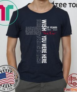 Wish You Were Here 55 Years 1965 2020 Pink Floyd Jesus Tee Shirts