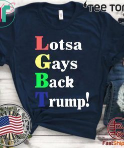 Lgbt Lotsa Gays Back Trump Pete Gomez Shirt - Classic Tee
