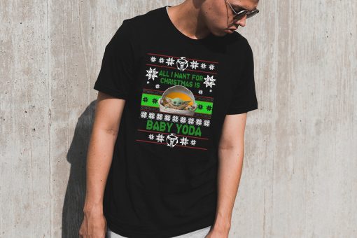 All I Want For Christmas Is Baby Yoda Star Wars The Mandalorian 2020 T-Shirt