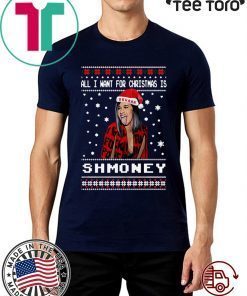 All I Want For Christmas Is Shmoney Cardi B Okurrr Ugly Christmas Shirt