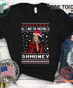 All I Want For Christmas Is Shmoney Cardi B Okurrr Ugly Christmas Shirt