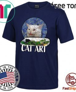 Angry yelling at confused cat at dinner table meme Classic T-Shirt