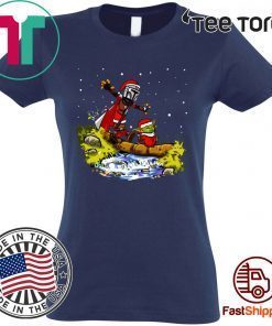 BABY YODA STAR WARS WALKING UNDER THE SNOW CHRISTMAS SHIRTS