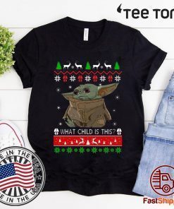 Baby Yoda Christmas What Child Is This 2020 T-Shirt