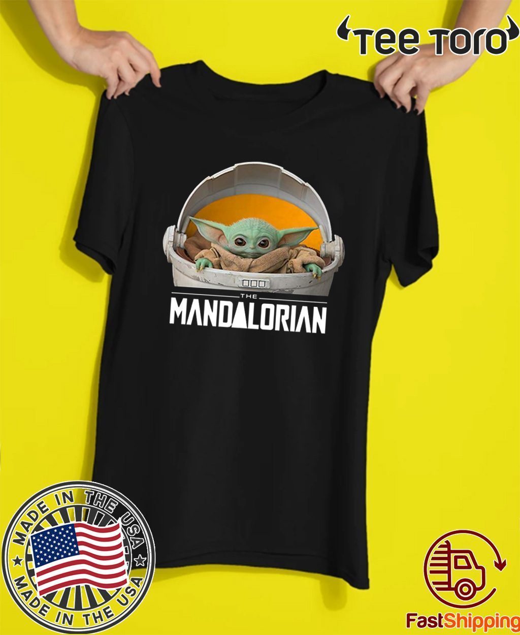 Baby Yoda Mandalorian The Child Floating Original T-Shirt