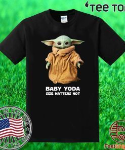 Baby Yoda Size matters not christmas For T-Shirt