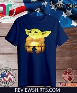 Baby Yoda Sunset Unisex T-Shirt