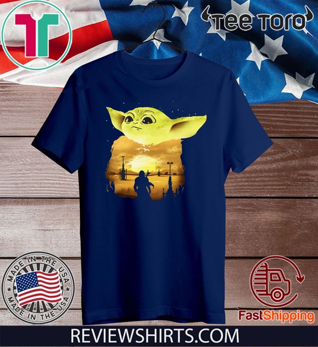 Baby Yoda Sunset Unisex T-Shirt