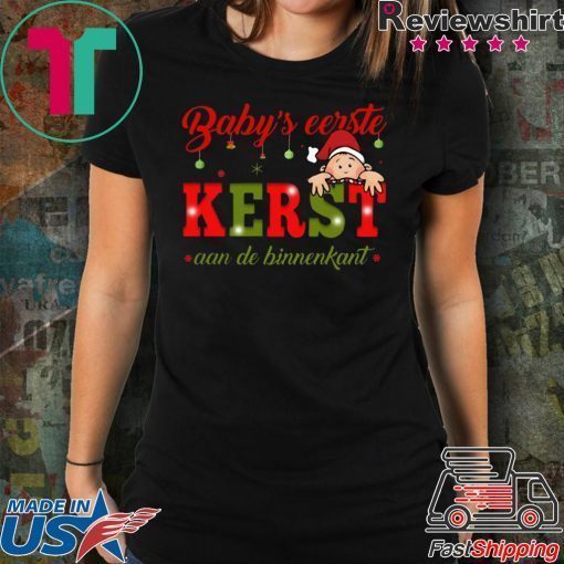 Baby’s Eerste Kerst Aan De Binnenkant Christmas Tee Shirts