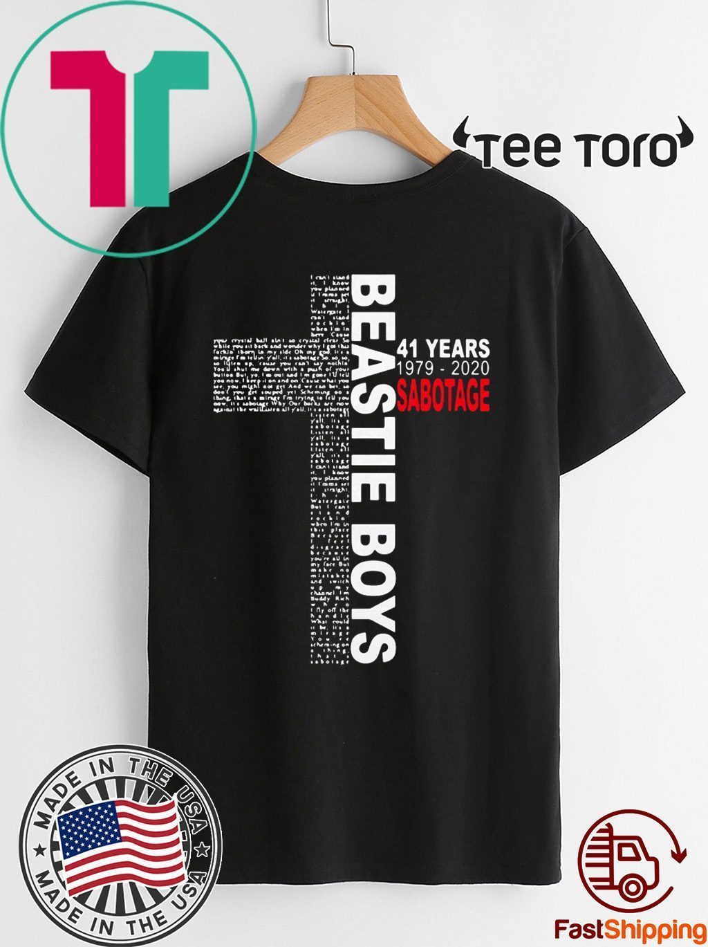 Beastie Boy 41 Years 1979 2020 Sabotage Jesus Shirt