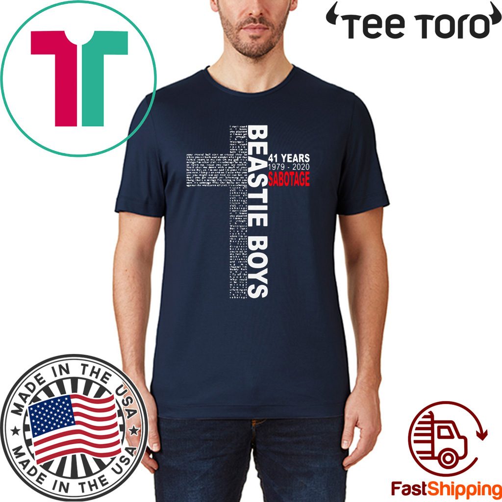 Beastie Boy 41 Years 1979 2020 Sabotage Jesus Shirt