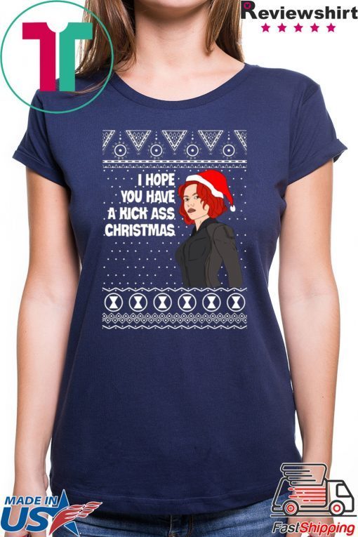 Black Widow I Hope You Have a Kick Ass Christmas Shirt