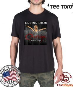 Celine Dion Courage World Tour Offcial T-Shirt